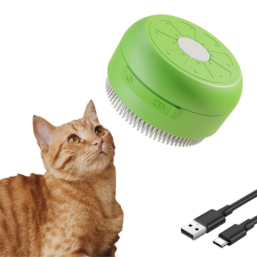 Cat Steam Brush Cat Hair Brush 3 In 1 Cat Steamy Brush Cleanser
