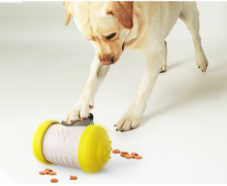 Funny Dog Treat Leaking Toy With Wheel Interactive Toy
