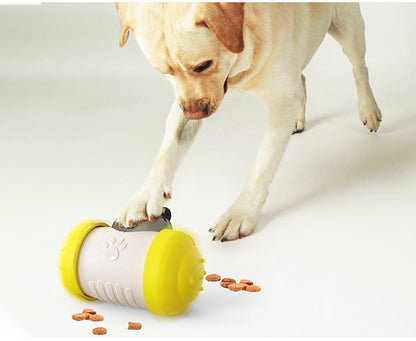 Funny Dog Treat Leaking Toy With Wheel Interactive Toy