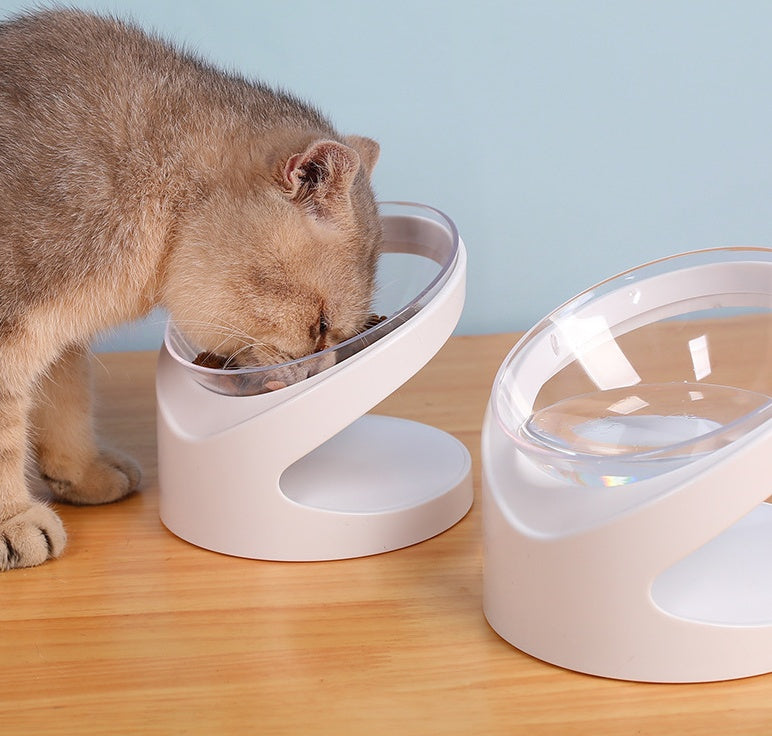 Cat Bowl Pet Diagonal Mouth To Protect Cervical Vertebra