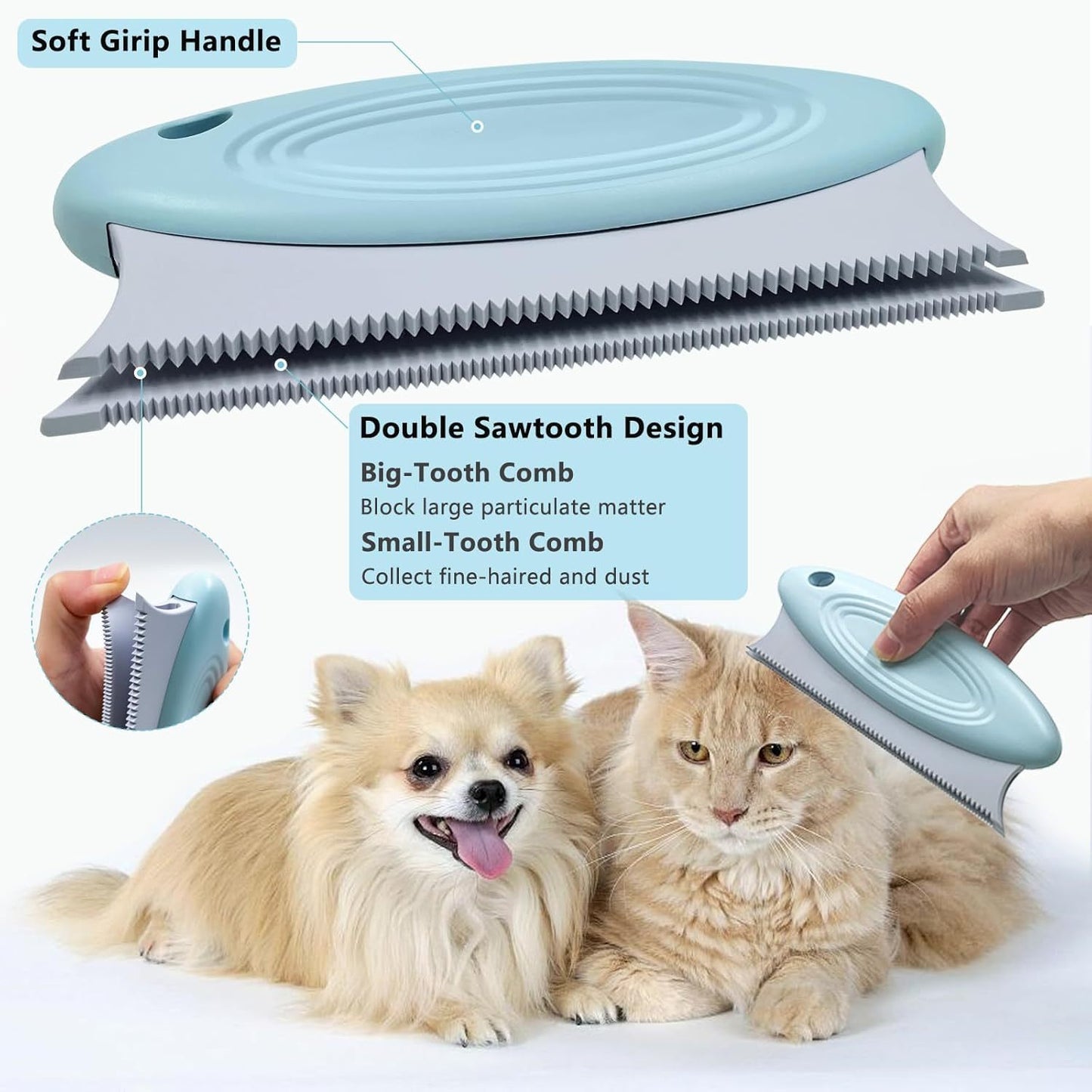 3 Pack Pet Hair Remover Lint Remover Portable Dog Cat Hair Remover