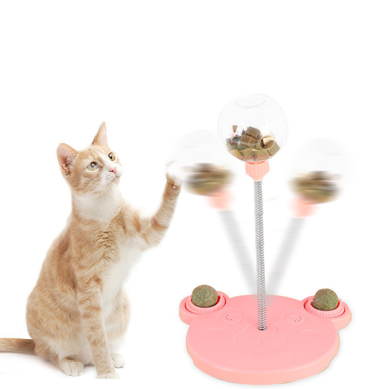 Pet Feeder Cat Toy Pets Leaking Food