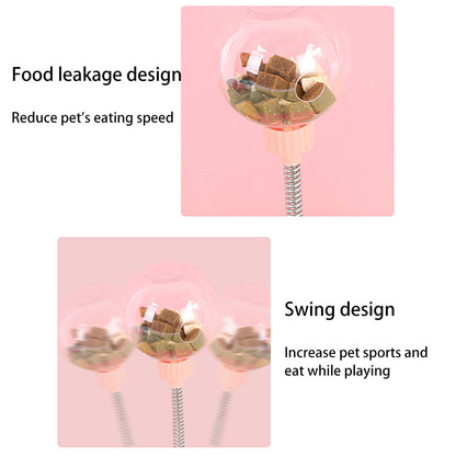 Pet Feeder Cat Toy Pets Leaking Food