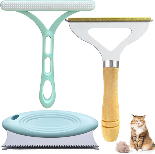 3 Pack Pet Hair Remover Lint Remover Portable Dog Cat Hair Remover