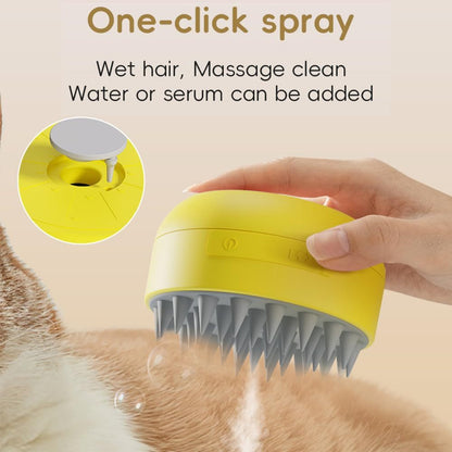 Cat Steam Brush Cat Hair Brush 3 In 1 Cat Steamy Brush Cleanser
