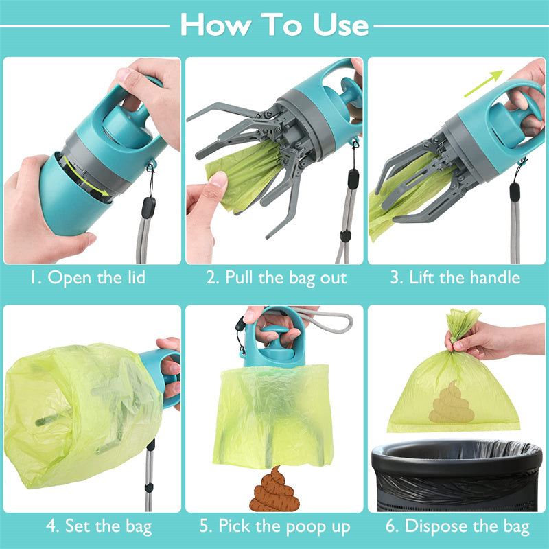 Portable Dog Pooper Scooper Shovel